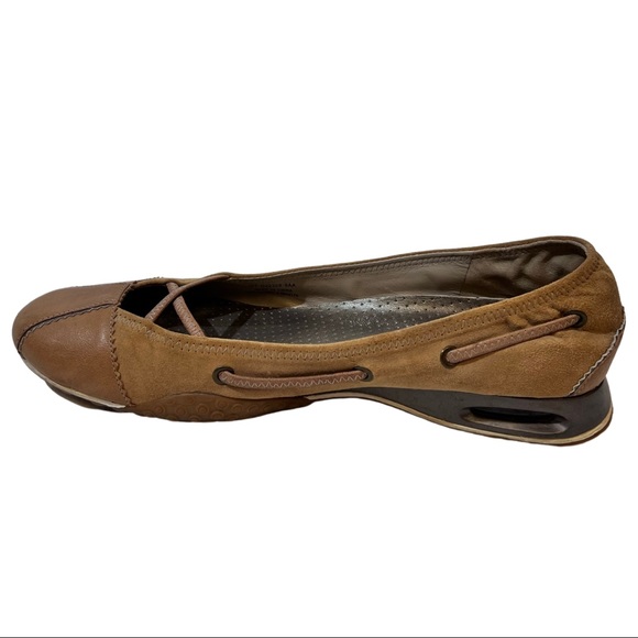 Cole Haan Nike Air Cognac Leather and suede Flats Size 9AA, fits an 8.5 M - Picture 3 of 9